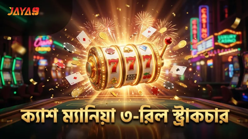 ক্যাশ ম্যানিয়া স্লটের ৩-রিল পে-আউট স্ট্রাকচার বুঝলে খেলায় সুবিধা
