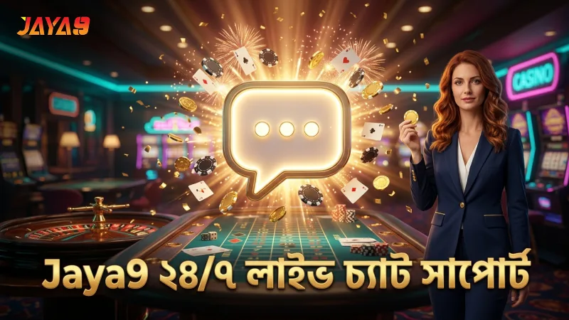 লাইভ চ্যাটে Jaya9 কাস্টমার সাপোর্ট ২৪/৭ সময় সাড়া দেয়