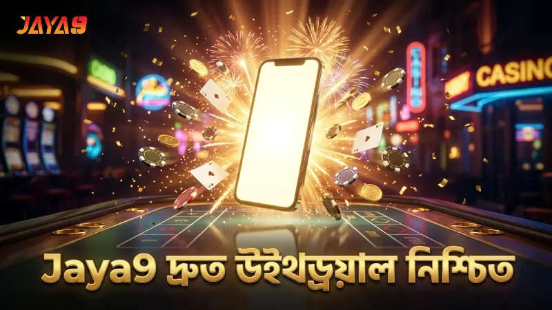 Jaya9 উইথড্রয়াল প্রক্রিয়ায় দ্রুততা নিশ্চিত করে।