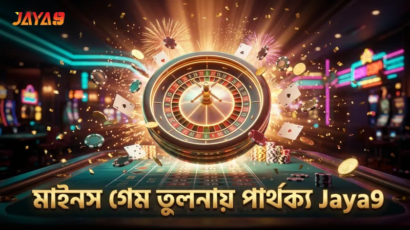 মাইনস গেম ও অন্যান্য ক্র্যাশ গেমের গেমপ্লে পার্থক্য বোঝা যায়।