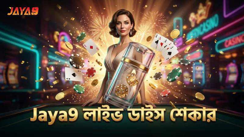 লাইভ গেমে Jaya9 এর স্বচ্ছ ডাইস শেকারের দৃশ্য